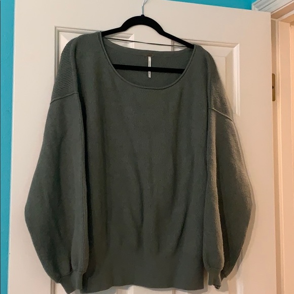 Lightly Worn Green Free People Sweater - Picture 1 of 4